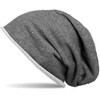 styleBREAKER classic beanie hat with rhinestone studs application, and rolled