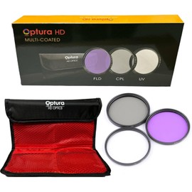 for Sony PZ 18-105mm F4 G OSS HD 72MM Multi-Coated Lens Filter Kit UV/FLD/CPL 72MM Filter Thread Size