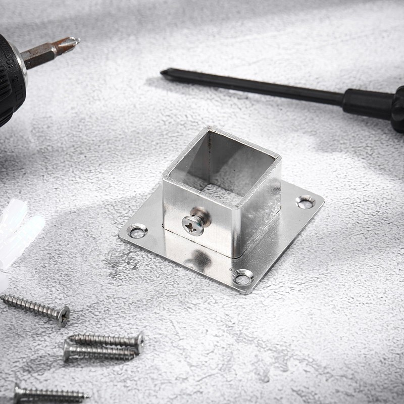 MorningRo 8 Pcs Square Post Bases 1" x 1" Stainless
