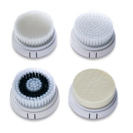 Bellissima, Facial Cleansing Brush Set Suitable for Normal and Sensitive Skin 4 Different Cleansing Brushes for Massage, Smoothing and Hydrating Skin