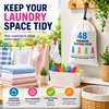 48 Pack Clothes Pegs for Washing Line with Bag, Extra