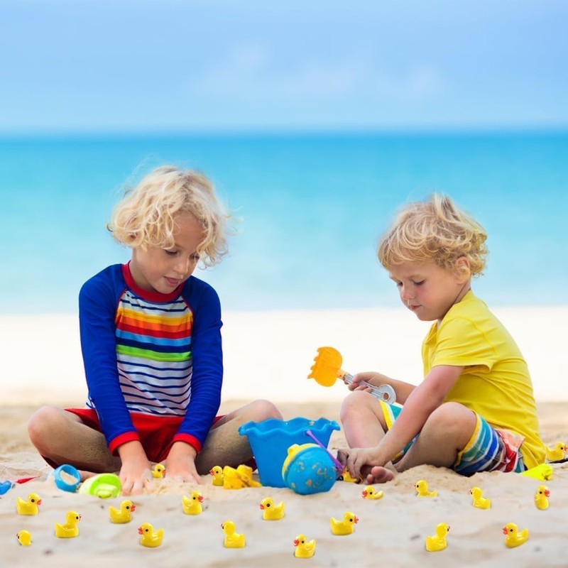 JOISHOP 200pcs Mini Ducks, Resin Tiny Ducks Little Plastic Ducks