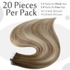 Full Shine Tape in Extensions Balayage Color 3 Darker Brown