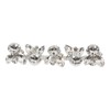 4Pcs Crystal Shoe Buckle 4.3in Long 1.3in Wide Sparkling Easy
