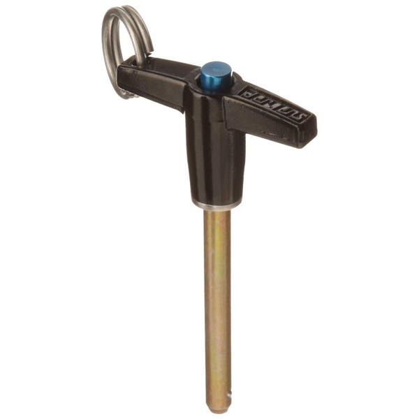 Stainless Steel Quick-Release Pin, Cadmium Plated Finish, Locking, Hole and