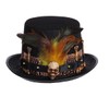 COSDREAMER Women's Voodoo Hats Witch Doctor Hat Skull Feathers Hat