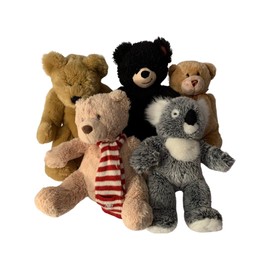 Weighted stuffed animal, teddy bears with 3 lbs, washable plush buddy, Aunt Sandy's Sewing