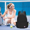 BEEYEO Tennis Bag, Professional Quilted Tennis Backpack Tennis Racket Bags
