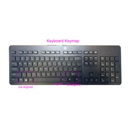 Silicone Keyboard Cover Skin Compatible for HP EliteOne 800 G4 All-in-One PC, HP USB Slim Business Keyboard SK-2120 KU-1469 KB-1469 803181 T4E63AT KBAR211 (Clear)