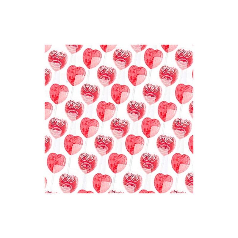 Paskesz Valentines Day Heart Lollipops - 56 Count (24 Ounce)