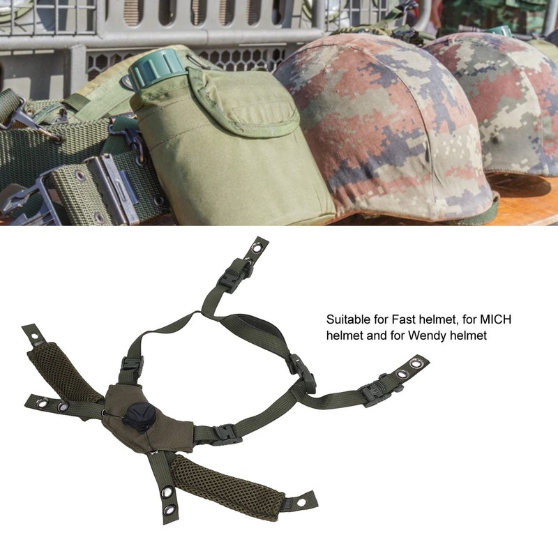 Adjustable Head Size, Helmet Chin Strap, Compatible Nylon Chin Strap