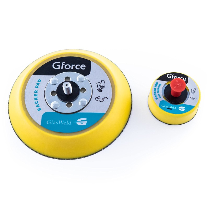Glas Weld Polishing Compound and Gforce Backer Pads, 2 inch