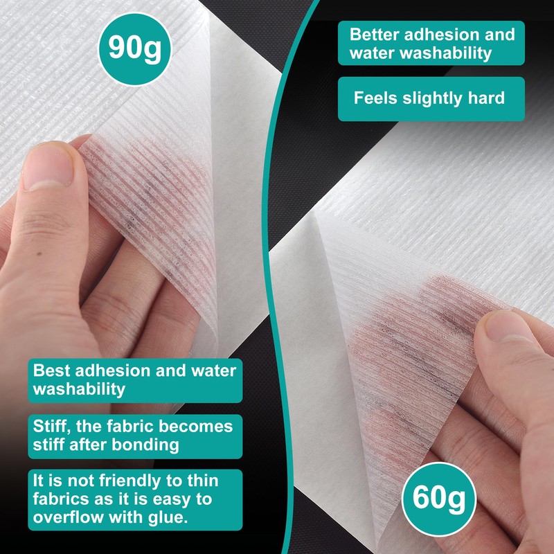 Nseamera Super Heavy Fusible Web Sheets, 8.5" x 11" -