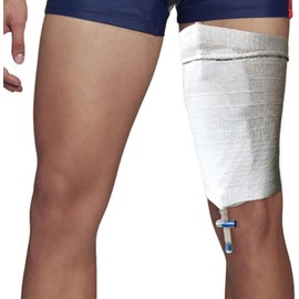 Catheter Leg Bag, Catheter Bag Leg Sleeve Urinary Incontinence Supplies for Urine Drainage Bags Strap Holder Use with Urinary Incontinence (L)