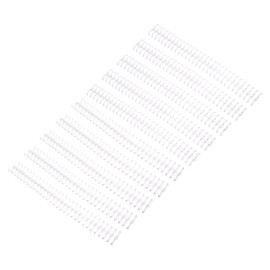 PATIKIL 30-Hole Loose Leaf Binder Ring, 10 Pcs Plastic Comb Binding Ring 60 Sheet Capacity for Notebook Office Study Supplies, Transparent