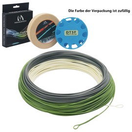 MAXIMUMCATCH TroutLite DT Fly Line 3/4/5/6F 90FT Double Taper Fly Fishing Line with 2 Loops, Beige/Grey/Sage (Real Trout LT (4F))