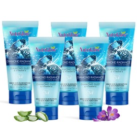 NutriGlow Diamond Radiance Face Wash For Brighter Skin Tone and Deep Pore Cleansing| Removes Blackheads, Whiteheads, Dirt & Bacteria| Paraben & Sulphate Free (65 ml each)(Pack of 5)