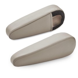 KBH Car Seat Armrest Cover for Lexus GX470 2003 2004 2005 2006 2007 2008 2009, Vinyl Leather Interior Accessories, Arm Rest Console Lid Cover with Elastic Band Design, 1 Pair (Ivory Tan)