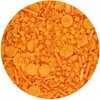 FunCakes Sprinkle Medley Orange, Arancione: Decorazioni di Zucchero, Sapore Delizioso,