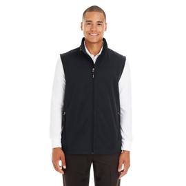 Men's Cruise Two-Layer Fleece Bonded Soft Shell Vest 3XL BLACK