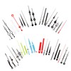 TEHAUX 60 Sets DIY Clock Hands Replacement Kit of Mute