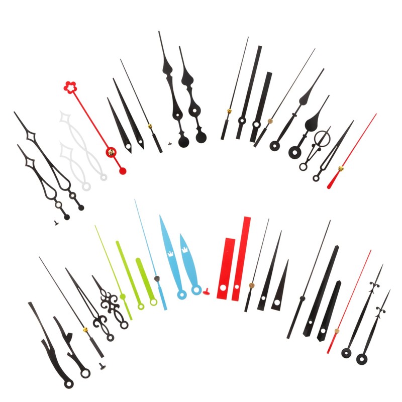 TEHAUX 60 Sets DIY Clock Hands Replacement Kit of Mute