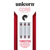 Unicorn Unisex Core Plus|Style 2|Steel Tip Darts, Silver / Black,