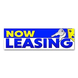 Now Leasing Vinyl Banner 10 Feet Wide by 3 Feet Tall