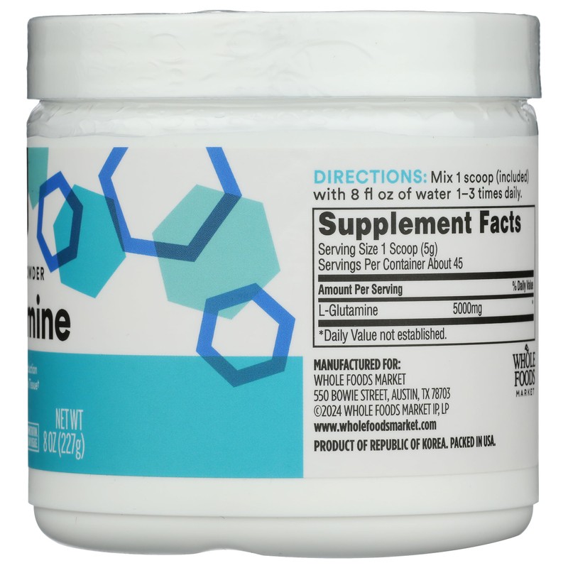 365 by Whole Foods Market, L-Glutamine Free-Form Powder, 8 oz