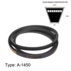 sourcing map A-1450 V-Belt Drive Belt 1450 mm Inner Circumference