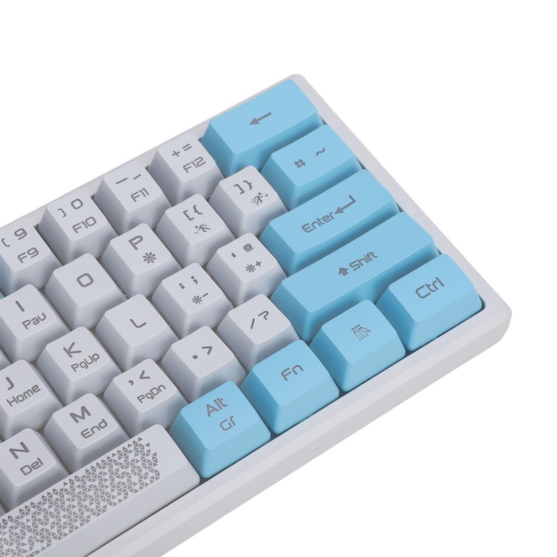 Wired RGB Keyboard Sensitive Operation Quick Response 62 Key White