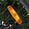 MFC PRO Bicycle Wheel Reflector Amber Pack of 4 (Amber,