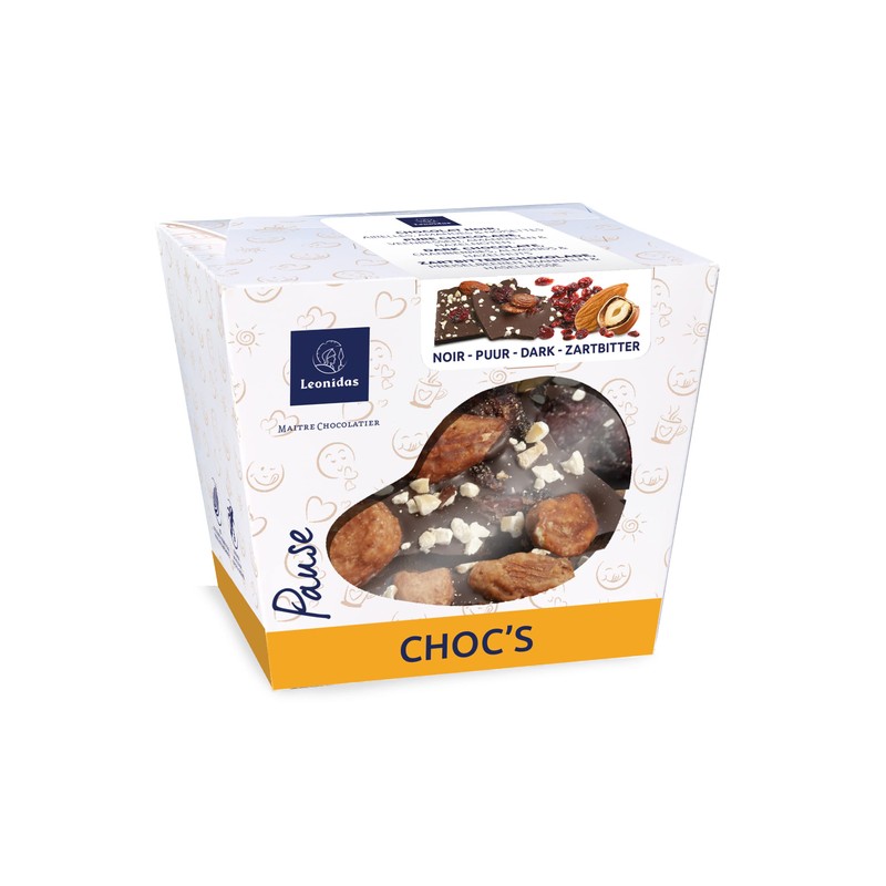 Leonidas luxury Nutty Belgian Tablet Pieces Choc's Box, 300g (Milk