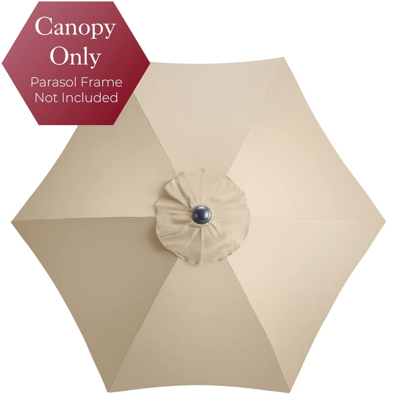 CHRISTOW Replacement Parasol Canopy 2m Hexagonal 6 Arms UV 30+