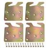 appacare 4 PCS Heavy Duty Wood Bed Rail Hook Plates
