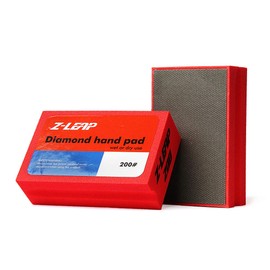 Z-LEAP Diamond Hand Polishing Pads Grit 200 for Granite Marble Concrete Glass Sanding Block
