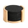 Kesper Coasters, set of 12, material: bamboo, textile, dimensions: diameter
