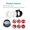 3" Air Vent Cover, Allvent ABS Round Louvered Air Grill