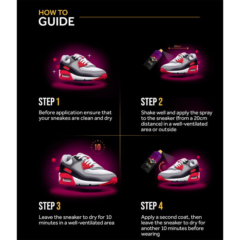 Crep Protect Shoe Protector Spray - Rain & Stain Waterproof