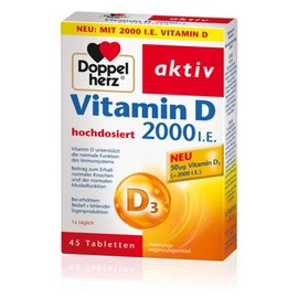 DOPPELHERZ VITAMIN D 2000IU 45 TABLETS