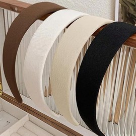 GeorgeX Diademas para Mujeres, 4 PCS Diademas Antideslizantes de Moda para el Cabello de las Mujeres, Bandas Elásticas para el Cabello para Mujer Acce