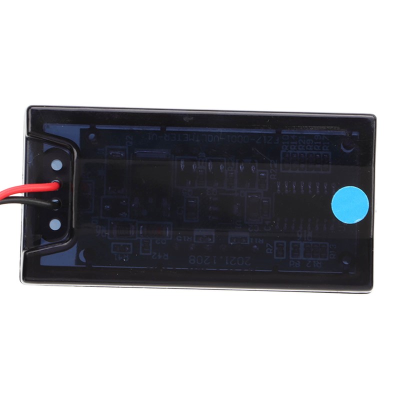 Universal LCD Motorcycle Voltmeter Ultra Thin Waterproof Voltmeter with Left