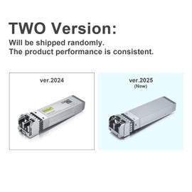 [Pack of 2] 10Gtek® for Intel E10GSFPSR SFP+ SR Multimode Transceiver, 10GBase-SR SFP+ Fibre Module, Dual LC Connector, 850nm, 300m