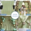 ESGOTBME 10x7ft Wrinkle Free Sage Green Backdrop Curtain for Parties
