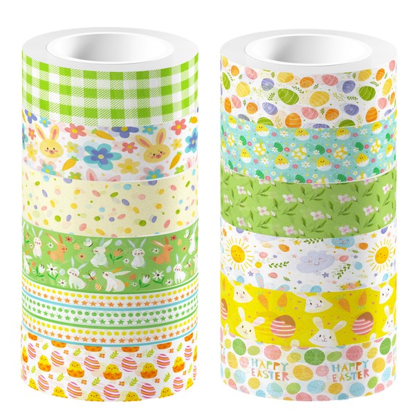 CC HOME Easter Washi Tape 12 Rolls 15 mm Easter