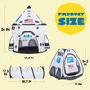 JOYIN White Rocket Ship Pop up Play Tent with Tunnel