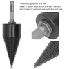 Wood Splitting Drill Carbon Steel Log Splitter Tool with 3Pcs