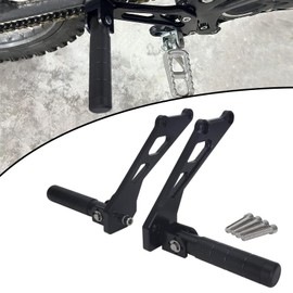 Sur Ron Rear Foot Pegs,CNC Aluminum Pedal Bracket Rest Pedal Footpegs for Sur Ron Light Bee X S/X/L1E Segway x260/ X160 - Black