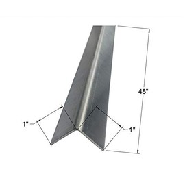 Brushed 304 Stainless Steel Corner Guards, 48" Wall Protectors, 20ga & 16ga, Available in 1/2" to 4", Multi-Pack Options (1, 2, 5, or 10) (2, 1 x 1, 16ga, No Hug Edges)