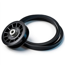 539110311 & 539110411 Drive Idler Pulley and Drive Belt Kit Replacement for Husqvarna Z254F Z200 460ZX RZ4623 Lawn Mower Tractor - Replaces 607163 14259 84005748 12400